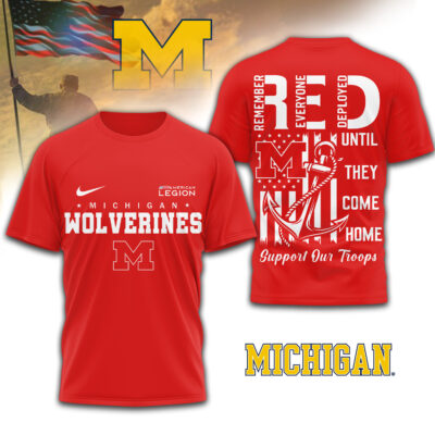 Michigan Wolverines | Premium NCAA Red Friday Shirt