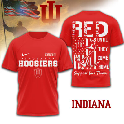 Indiana Hoosiers | Premium NCAA Red Friday Shirt