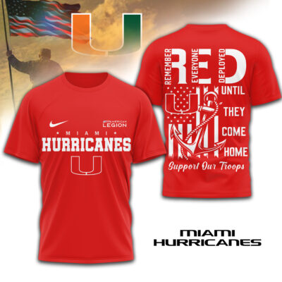 Miami Hurricanes | Premium NCAA Red Friday Shirt