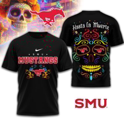 SMU Mustangs | Premium NCAA Day of the Dead 3D Shirt