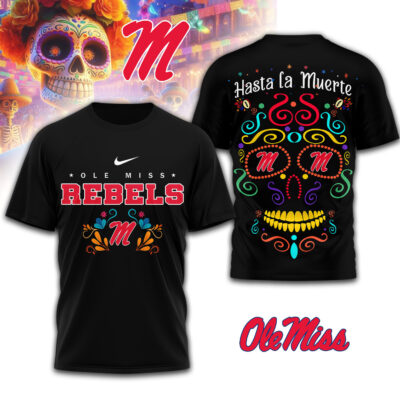 Ole Miss Rebels | Premium NCAA Day of the Dead 3D Shirt