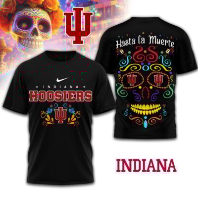 Indiana Hoosiers | Premium NCAA Day of the Dead 3D Shirt