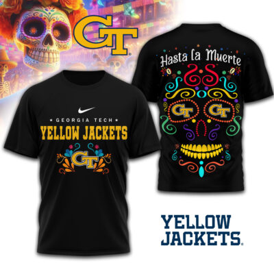 Georgia Tech Yellow Jackets | Premium NCAA Day of the Dead 3D Shirt