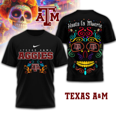 Texas A&M Aggies | Premium NCAA Day of the Dead 3D Shirt