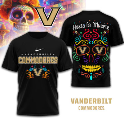 Vanderbilt Commodores | Premium NCAA Day of the Dead 3D Shirt