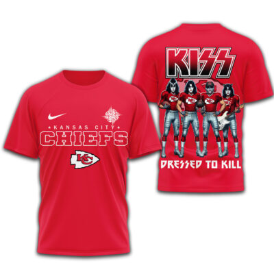Kansas City Chiefs | Premium NFL Dressed to Kill Kiss Band 3D Shirt