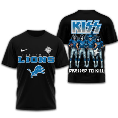 Detroit Lions | Premium NFL Dressed to Kill Kiss Band 3D Shirt