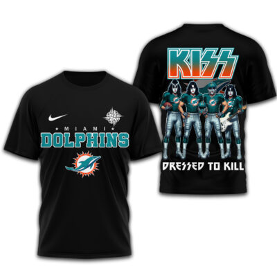 Miami Dolphins | Premium NFL Dressed to Kill Kiss Band 3D Shirt