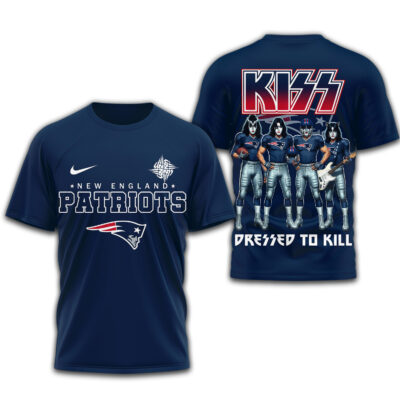 New England Patriots | Premium NFL Dressed to Kill Kiss Band 3D Shirt