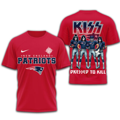 New England Patriots | Premium NFL Dressed to Kill Kiss Band 3D Shirt