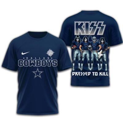 Dallas Cowboys | Premium NFL Dressed to Kill Kiss Band 3D Shirt