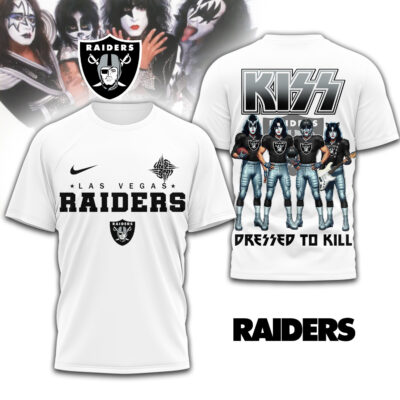 Las Vegas Raiders | Premium NFL Dressed to Kill Kiss Band 3D Shirt