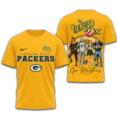Green Bay Packers | Premium NFL The Wizard Of Oz 3D Shirt