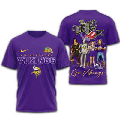 Minnesota Vikings | Premium NFL The Wizard Of Oz 3D Shirt