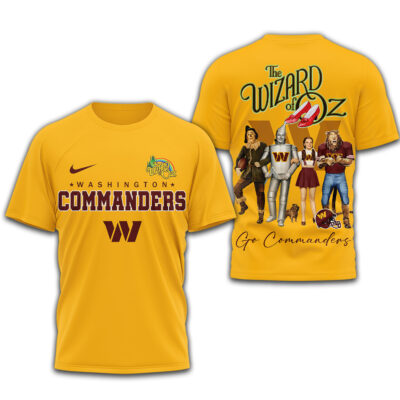 Washington Commanders | Premium NFL The Wizard Of Oz 3D Shirt
