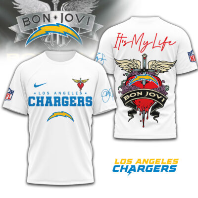 Los Angeles Chargers | Premium NFL Bon Jovi 3D Shirt
