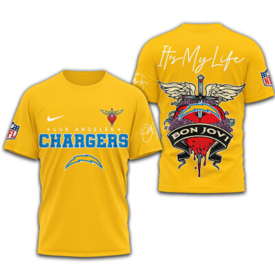 Los Angeles Chargers | Premium NFL Bon Jovi 3D Shirt