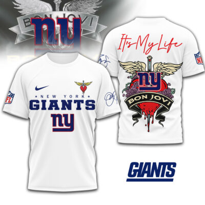 New York Giants | Premium NFL Bon Jovi 3D Shirt