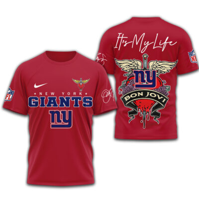 New York Giants | Premium NFL Bon Jovi 3D Shirt