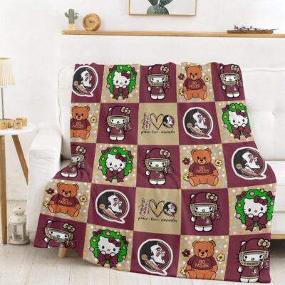 Florida State Seminoles | Premium NCAA Hello Kitty Cozy Fleece Blanket