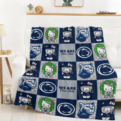 Penn State Nittany Lions | Premium NCAA Hello Kitty Cozy Fleece Blanket