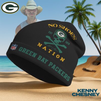 Green Bay Packers | Premium NFL Kenny Chesney Beanie Hat - Black