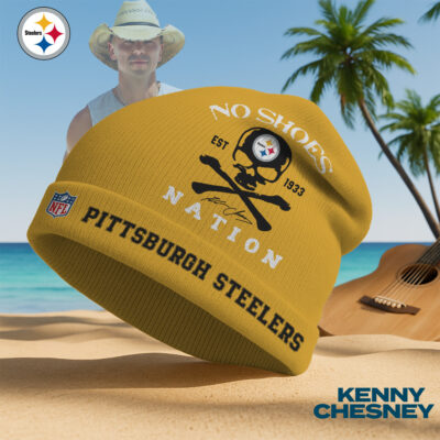 Pittsburgh Steelers | Premium NFL Kenny Chesney Beanie Hat - Gold