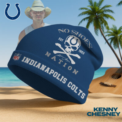 Indianapolis Colts | Premium NFL Kenny Chesney Beanie Hat - Speed Blue