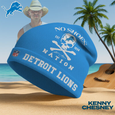 Detroit Lions | Premium NFL Kenny Chesney Beanie Hat - Blue