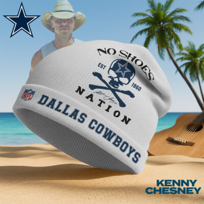Dallas Cowboys | Premium NFL Kenny Chesney Beanie Hat - White