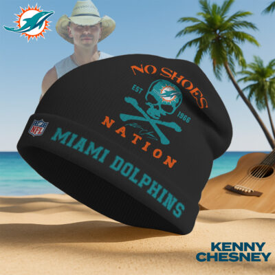 Miami Dolphins | Premium NFL Kenny Chesney Beanie Hat - Black
