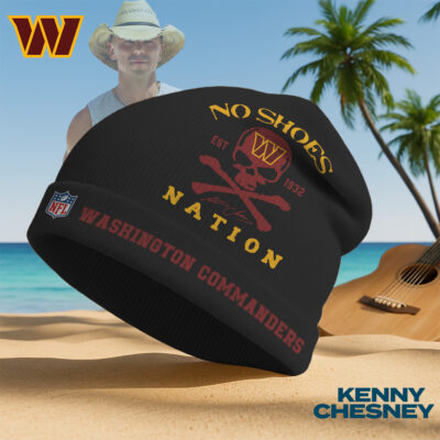 Washington Commanders | Premium NFL Kenny Chesney Beanie Hat - Black