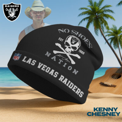Las Vegas Raiders | Premium NFL Kenny Chesney Beanie Hat - Black