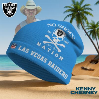Las Vegas Raiders | Premium NFL Kenny Chesney Beanie Hat - Blue