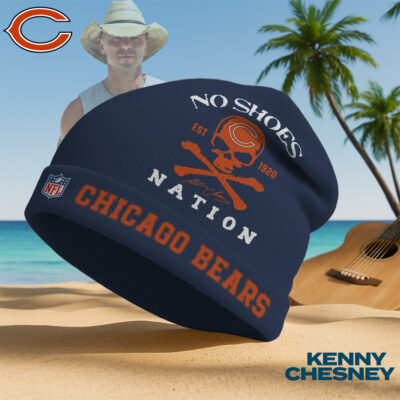Chicago Bears | Premium NFL Kenny Chesney Beanie Hat - Navy Blue