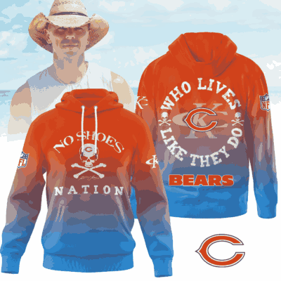 Chicago Bears | Premium NFL Kenny Chesney Who Lives Like They Do Shirt