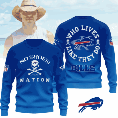 Buffalo Bills | Premium NFL Kenny Chesney Who Lives Like They Do Shirt