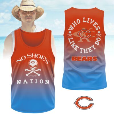 Chicago Bears | Premium NFL Kenny Chesney Who Lives Like They Do Shirt
