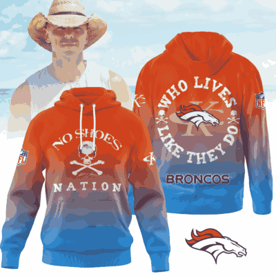 Denver Broncos | Premium NFL Kenny Chesney Who Lives Like They Do Shirt