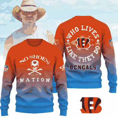 Cincinnati Bengals | Premium NFL Kenny Chesney Who Lives Like They Do Shirt