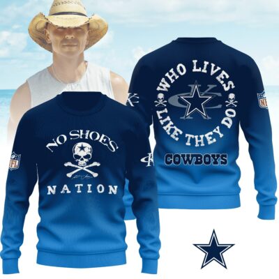 Dallas Cowboys | Premium NFL Kenny Chesney Who Lives Like They Do Shirt