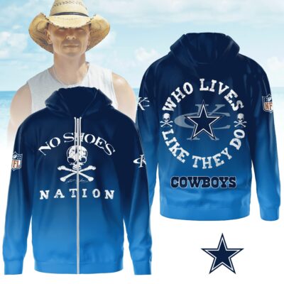 Dallas Cowboys | Premium NFL Kenny Chesney Who Lives Like They Do Shirt