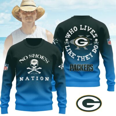 Green Bay Packers | Premium NFL Kenny Chesney Who Lives Like They Do Shirt