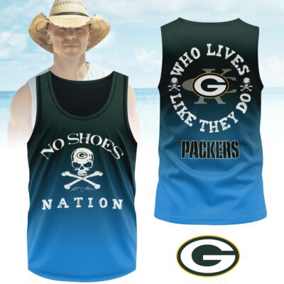 Green Bay Packers | Premium NFL Kenny Chesney Who Lives Like They Do Shirt