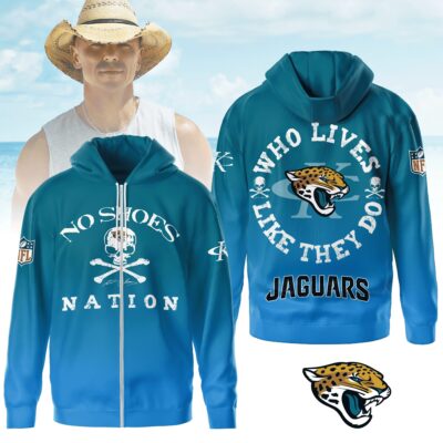 Jacksonville Jaguars | Premium NFL Kenny Chesney Who Lives Like They Do Shirt