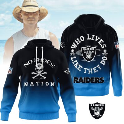 Las Vegas Raiders | Premium NFL Kenny Chesney Who Lives Like They Do Shirt