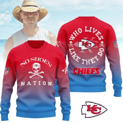 Kansas City Chiefs | Premium NFL Kenny Chesney Who Lives Like They Do Shirt