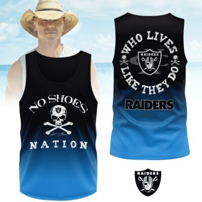 Las Vegas Raiders | Premium NFL Kenny Chesney Who Lives Like They Do Shirt