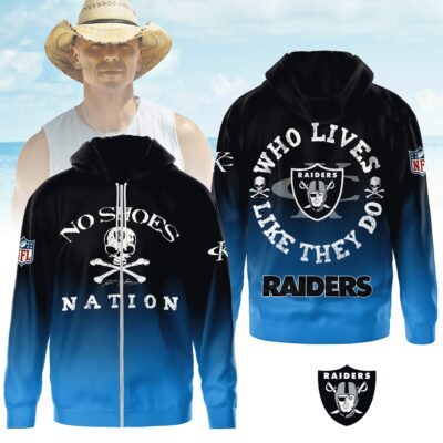 Las Vegas Raiders | Premium NFL Kenny Chesney Who Lives Like They Do Shirt
