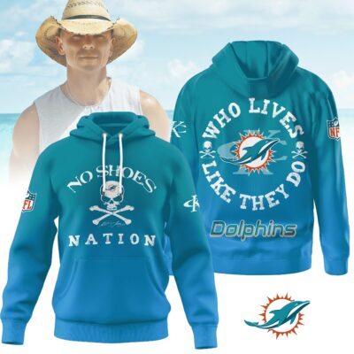 Miami Dolphins | Premium NFL Kenny Chesney Who Lives Like They Do Shirt